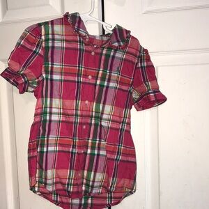Girl’s Ralph Lauren Plaid Top